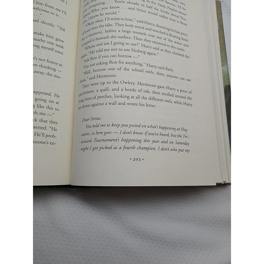 Harry Potter Goblet Of Fire First Print Edition Book Errors 291 667 Hardcover